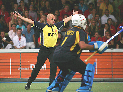 Hamish Jamson in action at the EuroHockey Championship, 2009